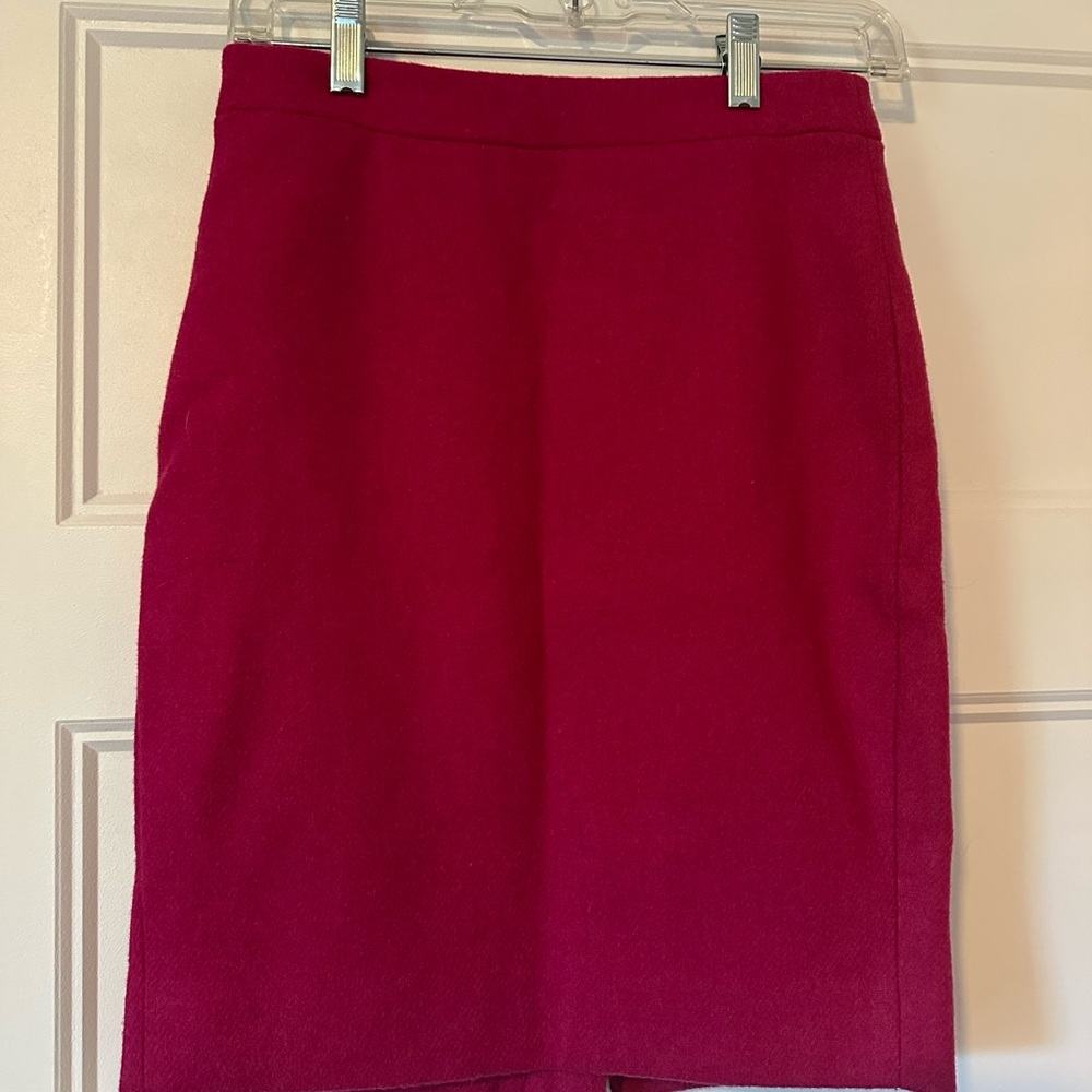 J. Crew Raspberry Pink Pencil Skirt